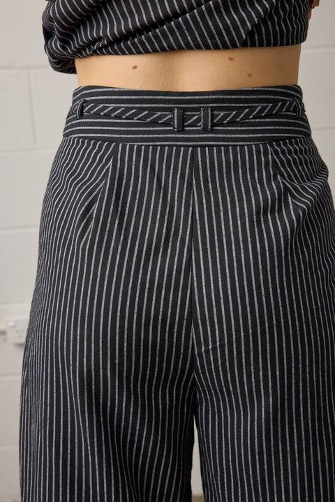Towa Rhea pant black and white stripe