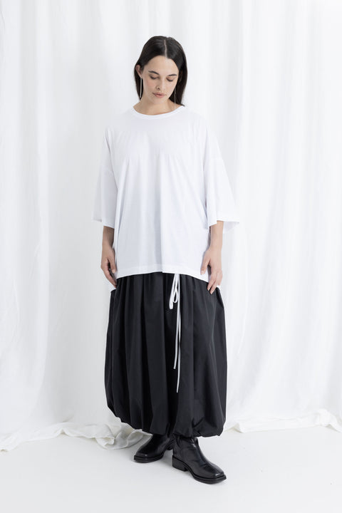 James Brown Adjustable Level Tee in White 