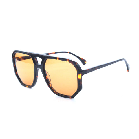 Age Eyewear Tortoise frame with orange coloured lens