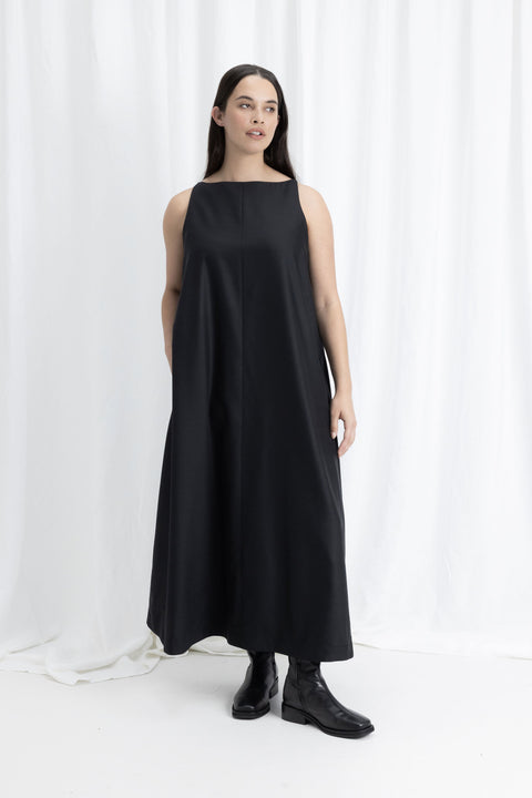 James Brown Raw Edge Shift Dress