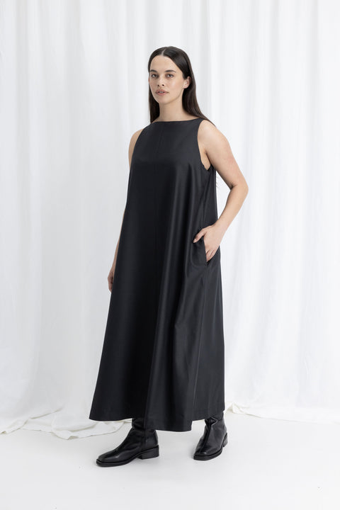 James Brown Raw Edge Shift Dress