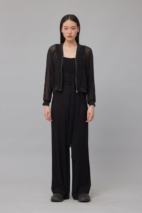 Zambesi Black Net Dolly Bomber jacket
