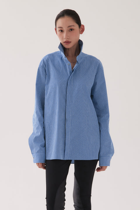 Zambesi Ridge womens shirt blue checkpoint 