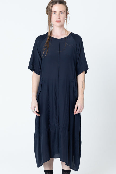 Company of Strangers Court Dress Ink Blue