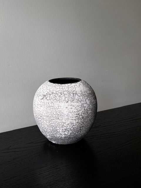 Raku Round Vase | Large