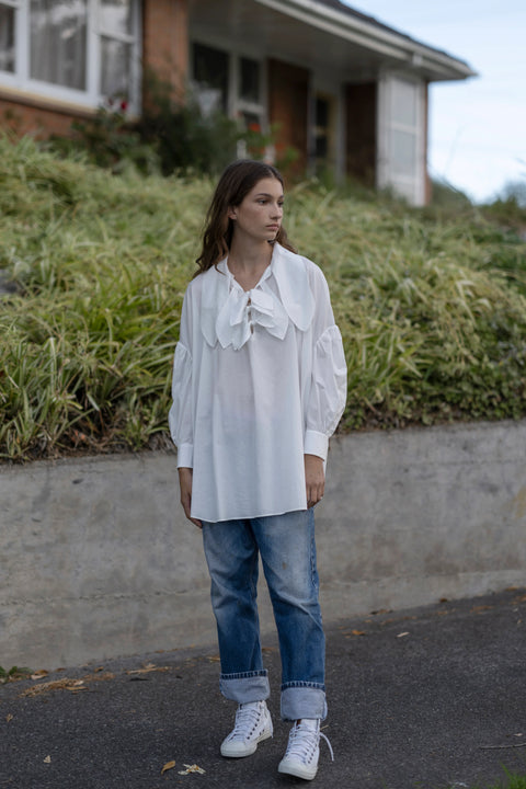 Rory William Docherty White Painters Blouse