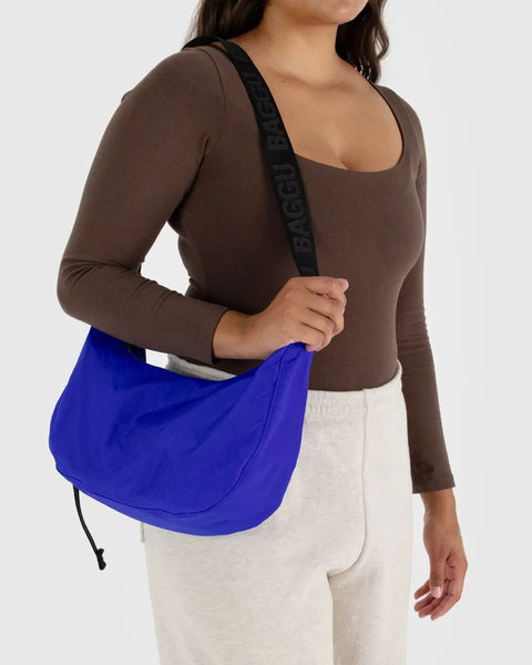 Baggu Medium Crescent Bag Lapis Blue 