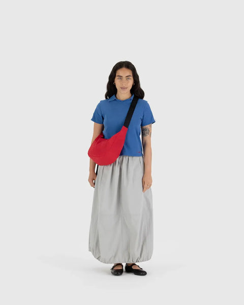 Baggu Candy Apple Red Medium Crescent Bag