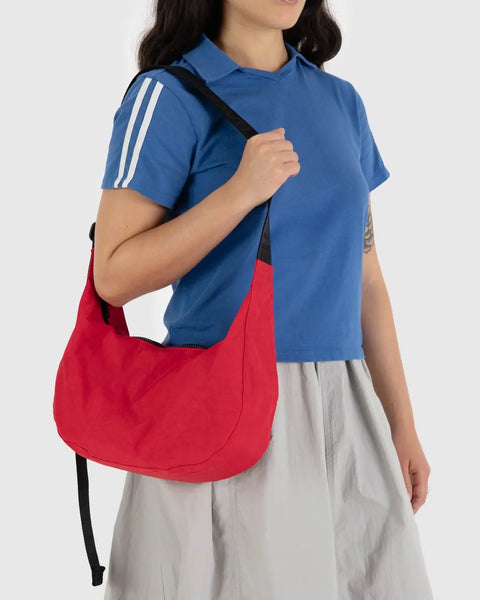 Baggu Candy Apple Red Medium Crescent Bag
