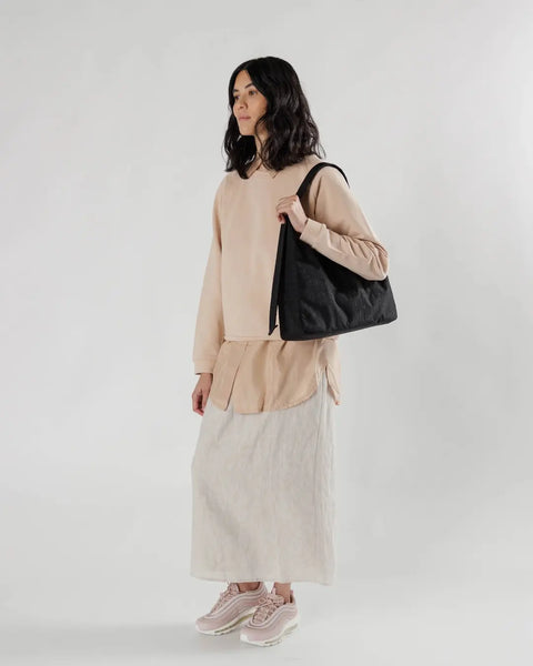 Baggu Black Nylon Shoulder Bag 