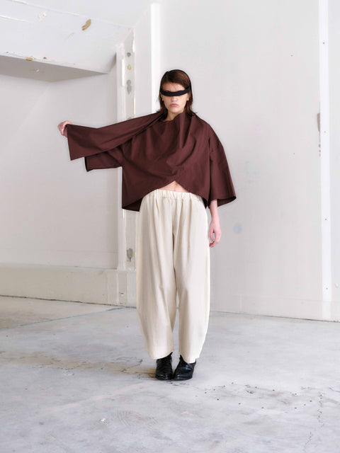 Otsu Matou Chocolate Cotton top 