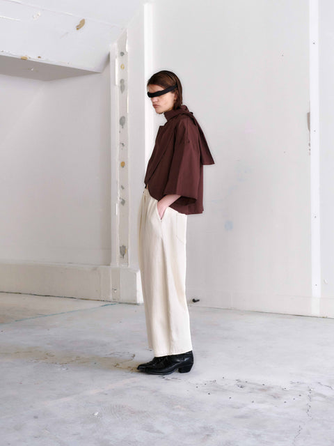 Otsu Matou Chocolate Cotton top 