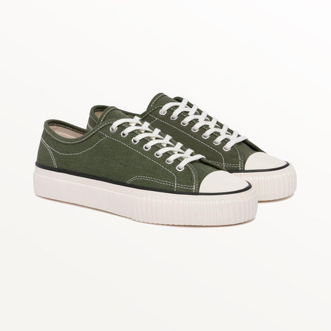 Collective Canvas Hemp Sneakers Olive Green