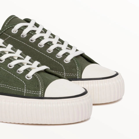 Collective Canvas Hemp Sneakers Olive Green