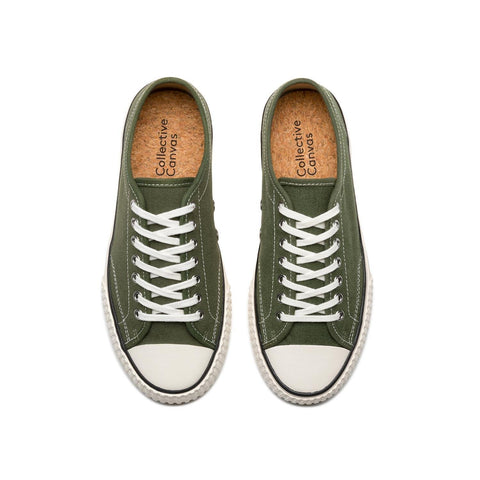 Collective Canvas Hemp Sneakers Olive Green