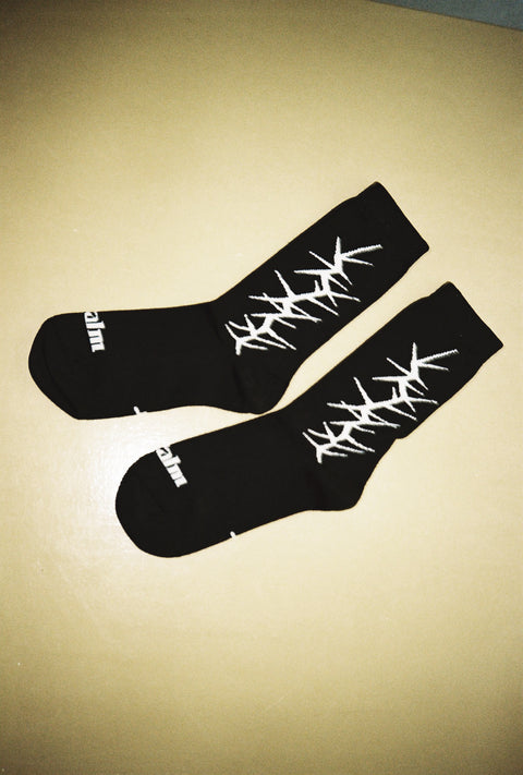 Thorn Socks | Black + White