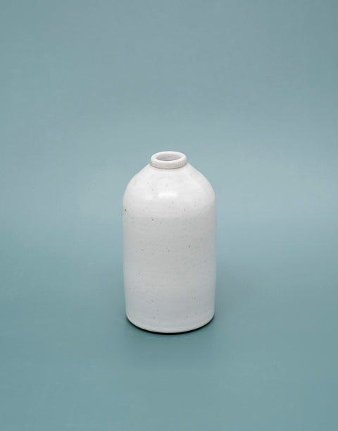 Medium Bottle Vase | White