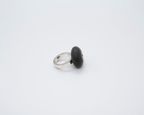 Rivet Ring | Silver + Pebble
