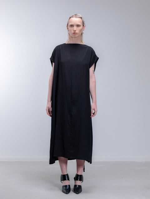 Jpalm Ottilia Black Wrap High Neck Dress Size 16